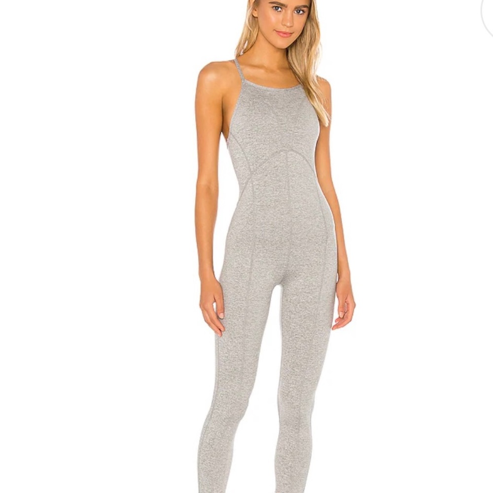 🖤NWT Free People Ashford Side to Side Performance Onesie🖤Heather Grey MS…